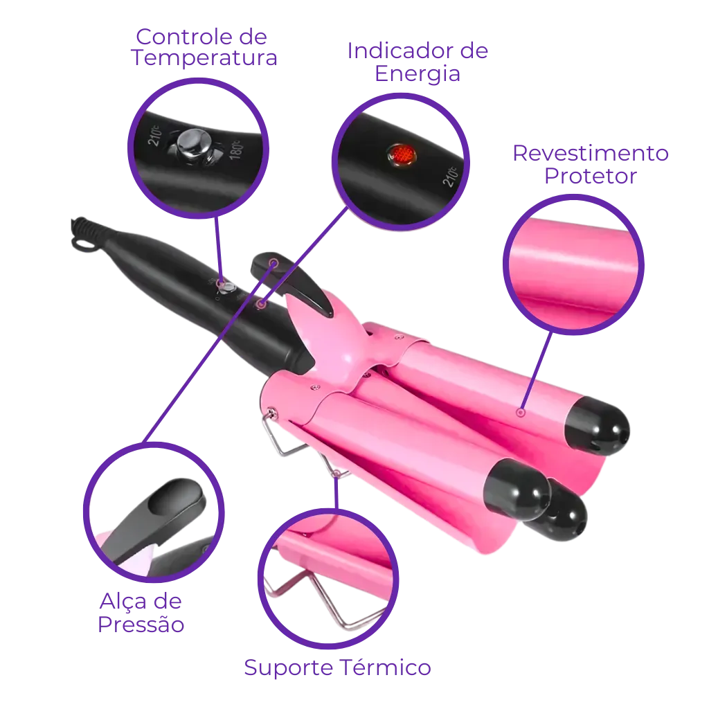 Triondas para Cabelo – Ondas Perfeitas em Segundos com Facilidade!