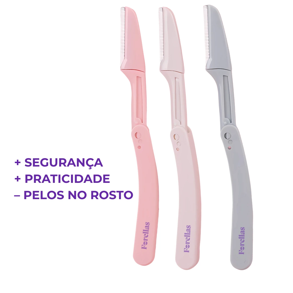Kit 3 Lâminas - Delicadas para Depilação Facial Feminina!
