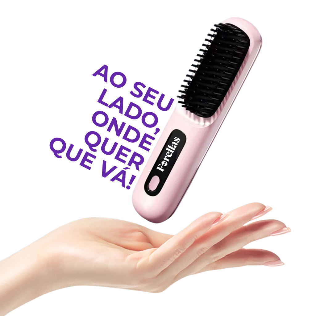 Mini Escova Alisadora - Cabelos Lisos Onde Estiver!