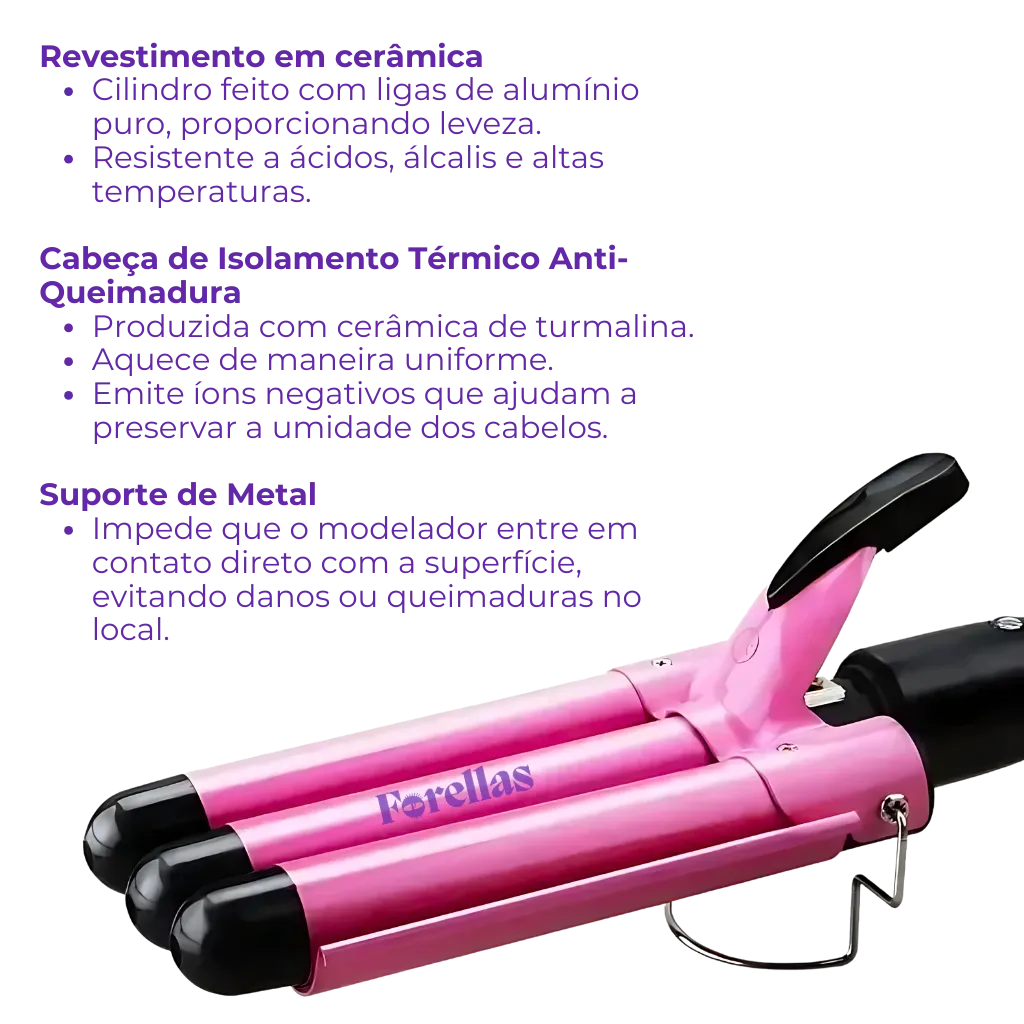 Triondas para Cabelo – Ondas Perfeitas em Segundos com Facilidade!
