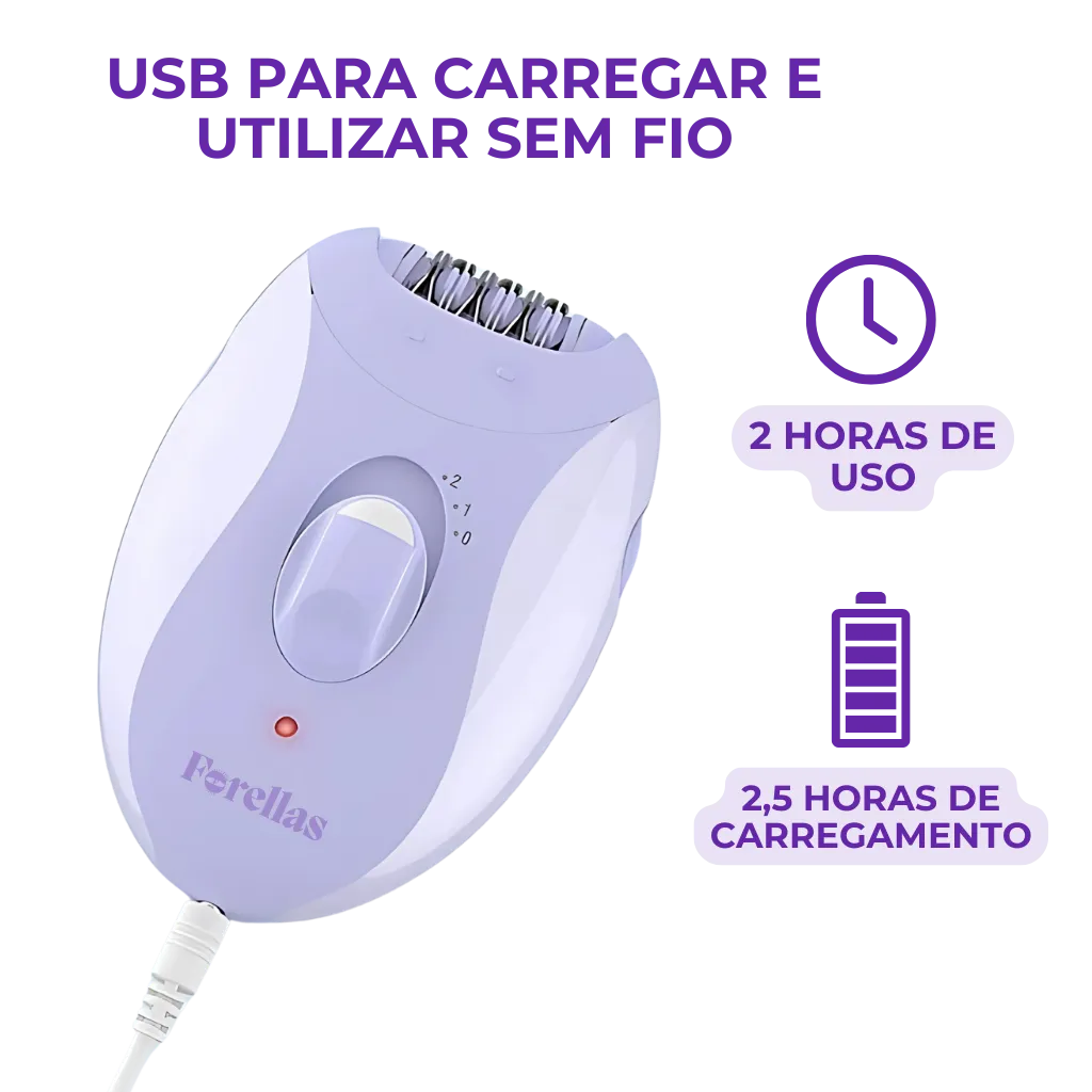 Depilador Elétrico - Multifuncional para Corpo e Rosto!