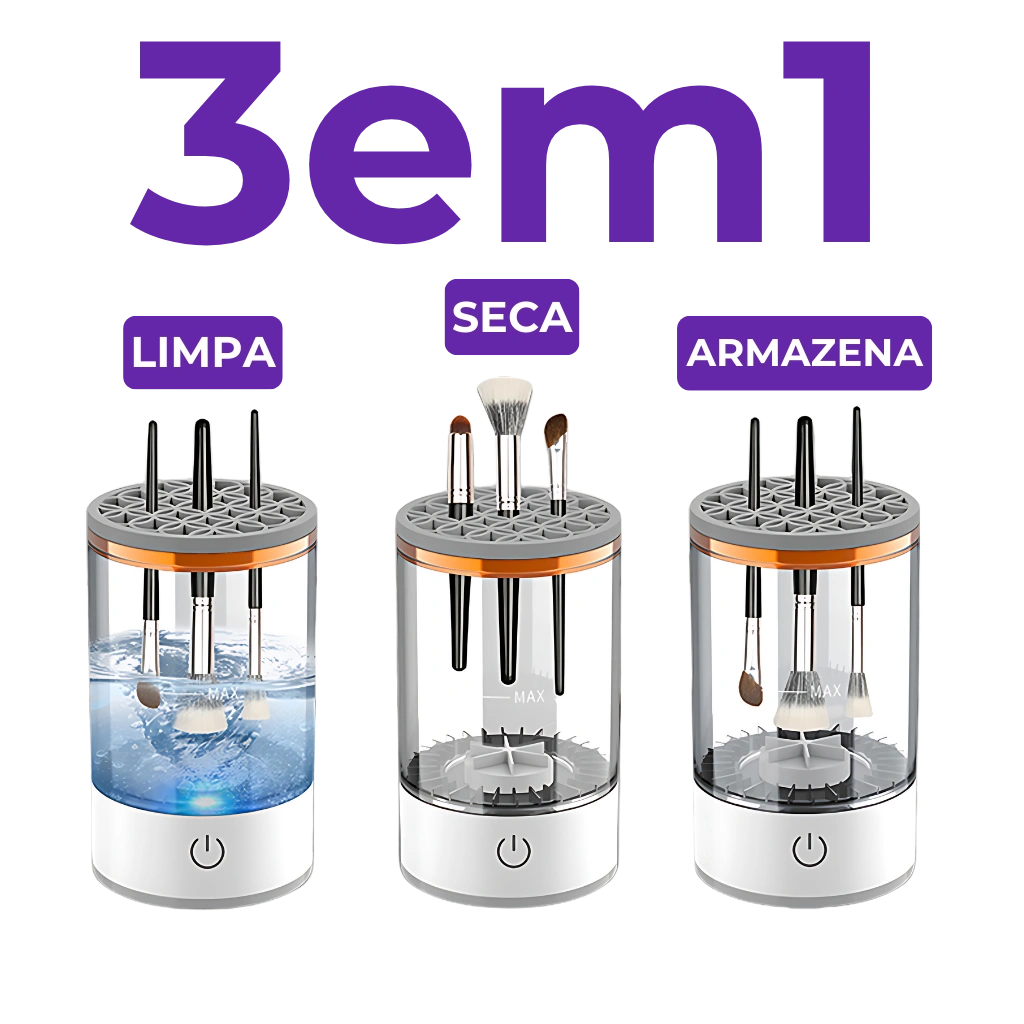 Lavador Automático - Lave e Seque Pincéis Sem Esforço!