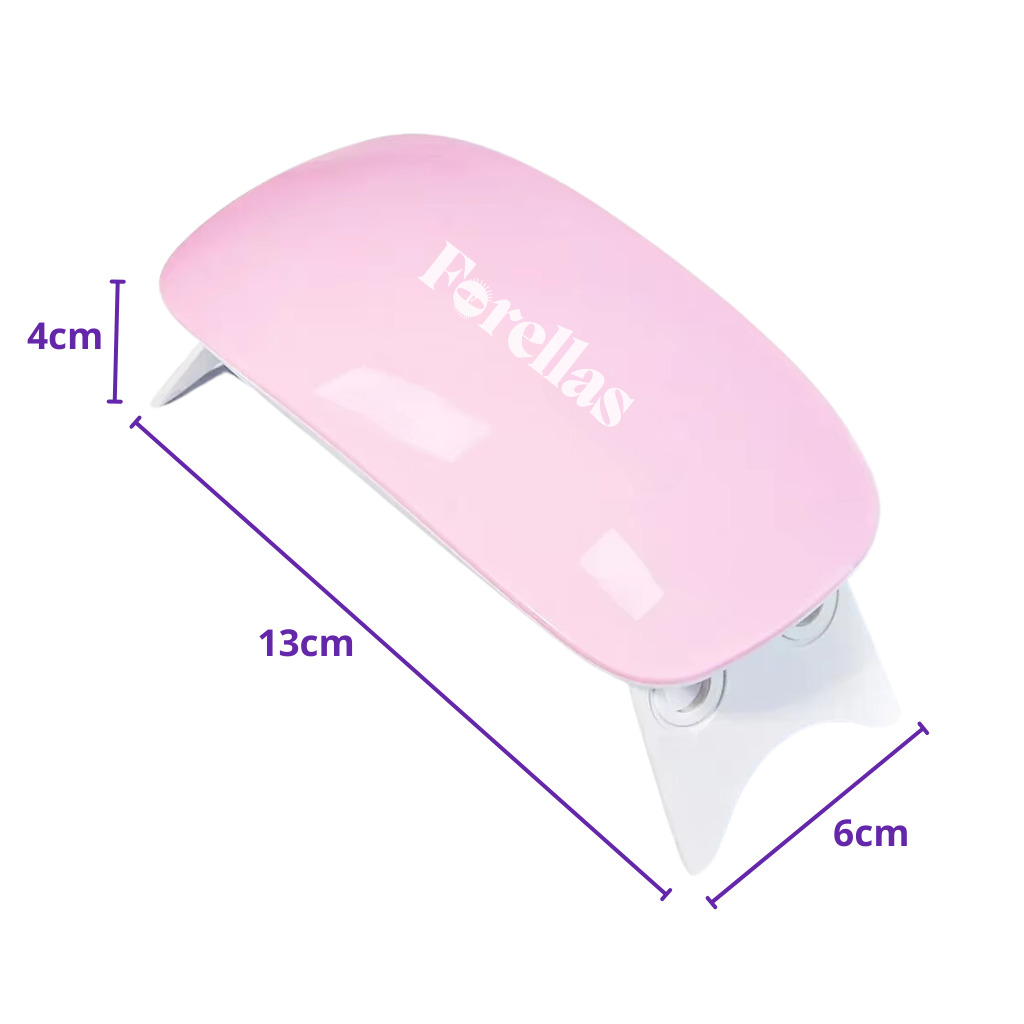 Mini Cabine de Secar Unhas - Compacto e Rápido com 6 LEDs UV!
