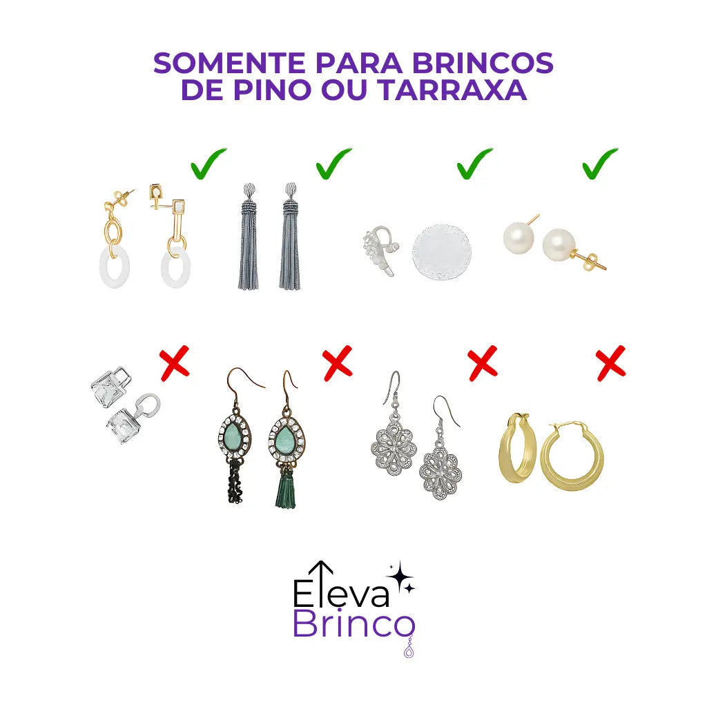 Elevabrinco - Ajustável, Levanta Brincos Caídos na Hora!