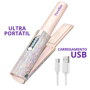 Mini Chapinha Portátil USB – Cabelos Perfeitos em Qualquer Lugar!