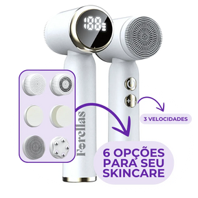 Escova de Limpeza Facial - Pele Renovada em Poucos Minutos!