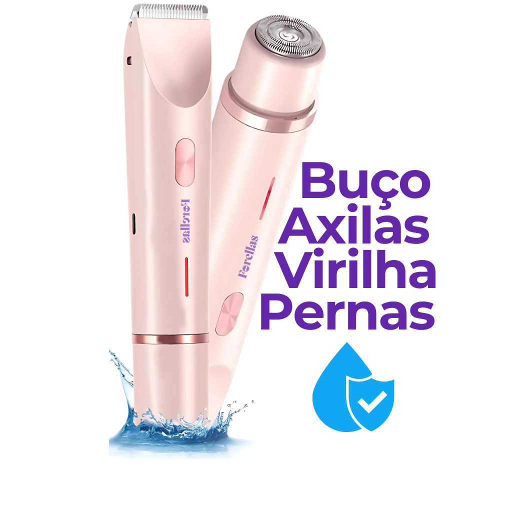 Aparador de Pelos Feminino – Fácial e Íntimo à Prova d’Água!