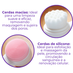 Escova Demaquilante 2 em 1 - Limpeza De Pele Em Casa!