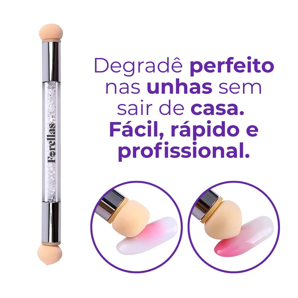 Pincel para Efeito Degradê em Esmalte – Unhas Perfeitas em Casa!