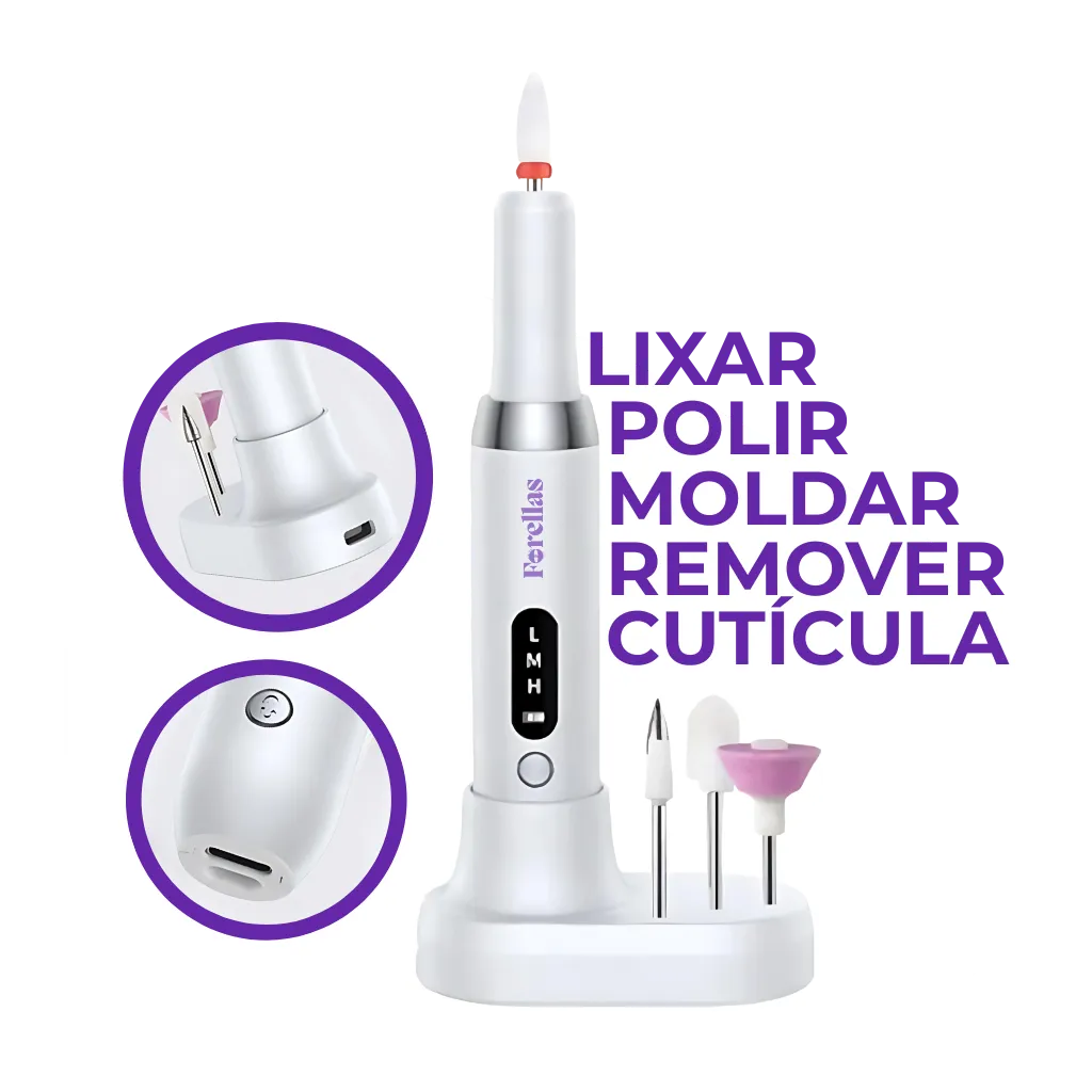 Kit Profissional para Unhas – Polimento, Lixamento e Remoção de Cutículas!