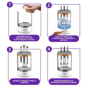 Lavador Automático - Lave e Seque Pincéis Sem Esforço!