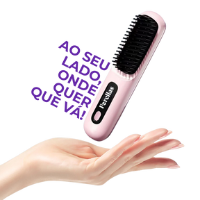 Mini Escova Alisadora - Cabelos Lisos Onde Estiver!