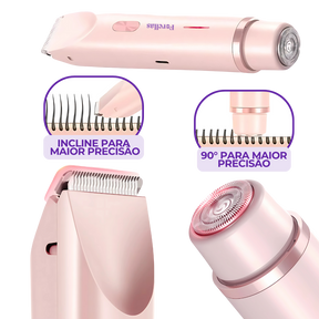 Aparador de Pelos Feminino – Fácial e Íntimo à Prova d’Água!