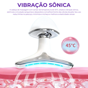 Massageador Facial LED - Rejuvenesça a Pele em Minutos!