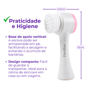 Escova Demaquilante 2 em 1 - Limpeza De Pele Em Casa!