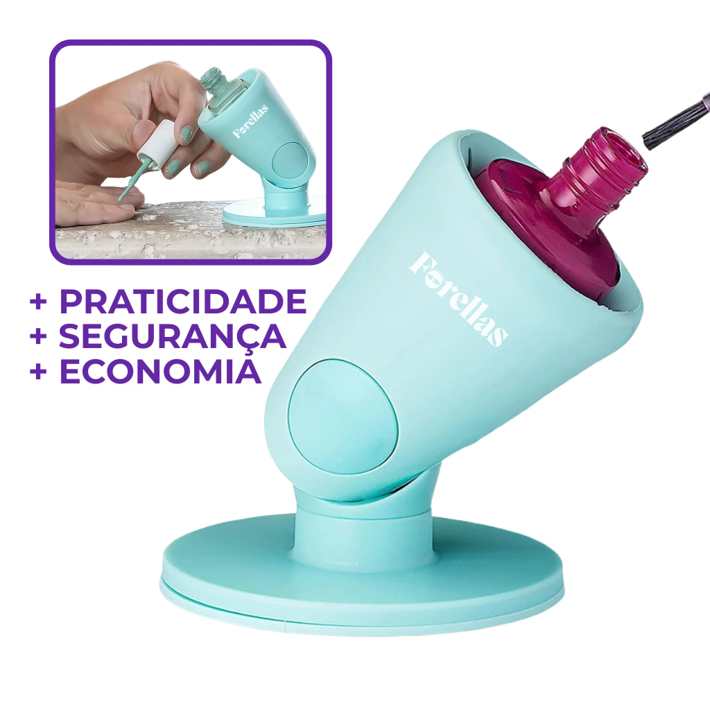 Porta Esmalte Portátil - Silicone e Ventosa!
