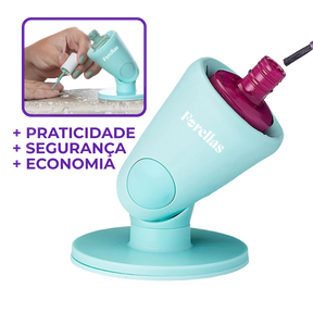 Porta Esmalte Portátil - Fixe e Pinte Sem Derramar Nada!