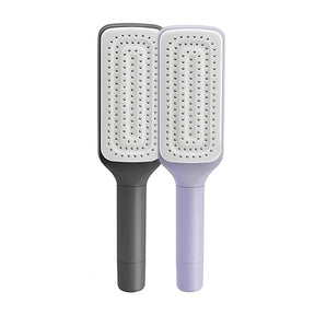 Escova de Cabelo Autolimpante - Cabelos Arrumados com Praticidade e Higiene!