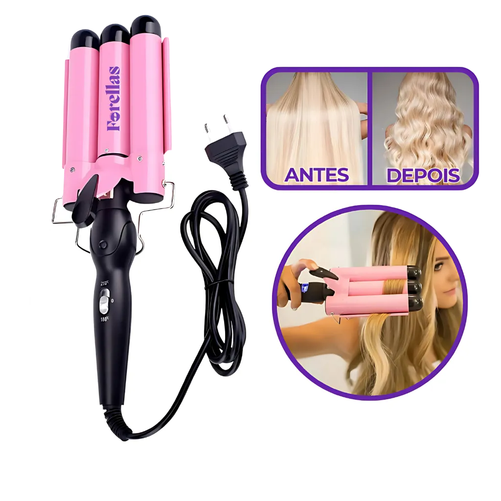 Triondas para Cabelo – Ondas Perfeitas em Segundos com Facilidade!