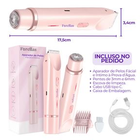 Aparador de Pelos Feminino – Fácial e Íntimo à Prova d’Água!