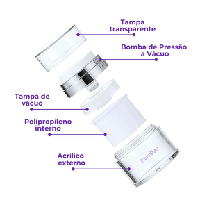 Pote de Creme a Vácuo - Feito Para Sua Rotina de Skin Care!