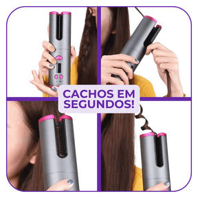 Modelador de Cachos – Portátil, Prático e Rápido!