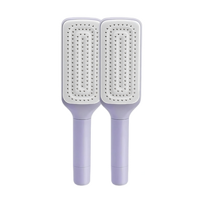 Escova de Cabelo Autolimpante - Cabelos Arrumados com Praticidade e Higiene!