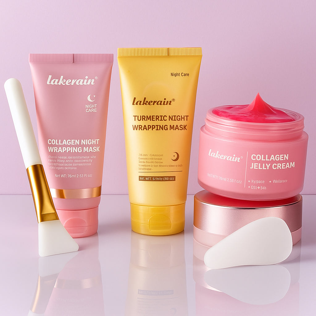 Kit Skin Care Noturno com Colágeno – Máscara e Hidratante Facial